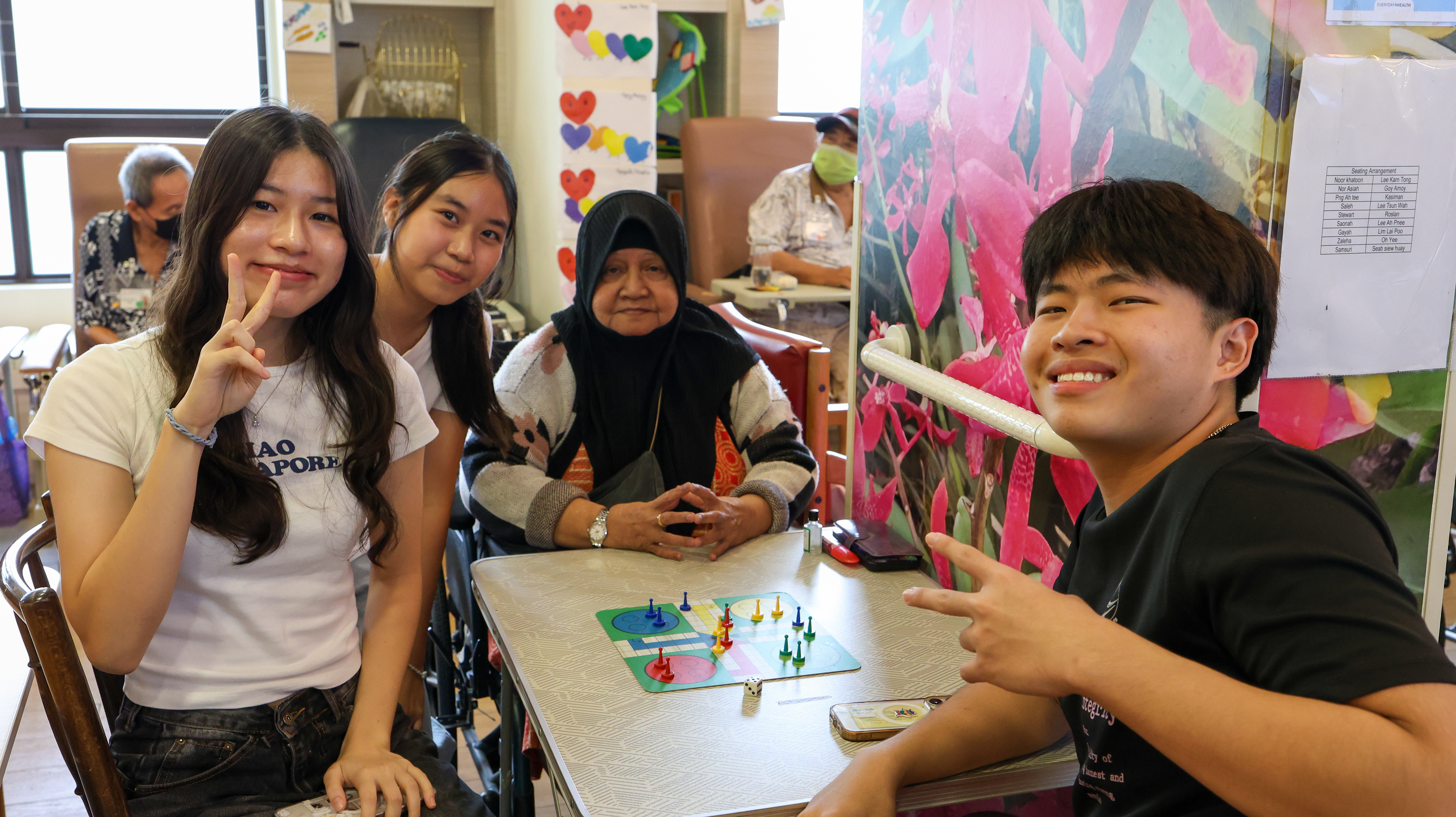 Playing games with seniors