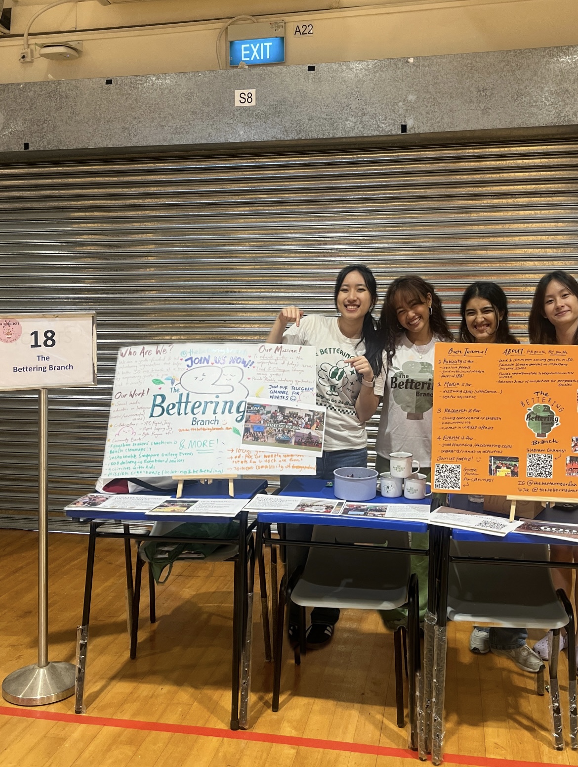 Raean, Carissa, Alina and Sofia at TMJC's VIA Fair/TM Connects